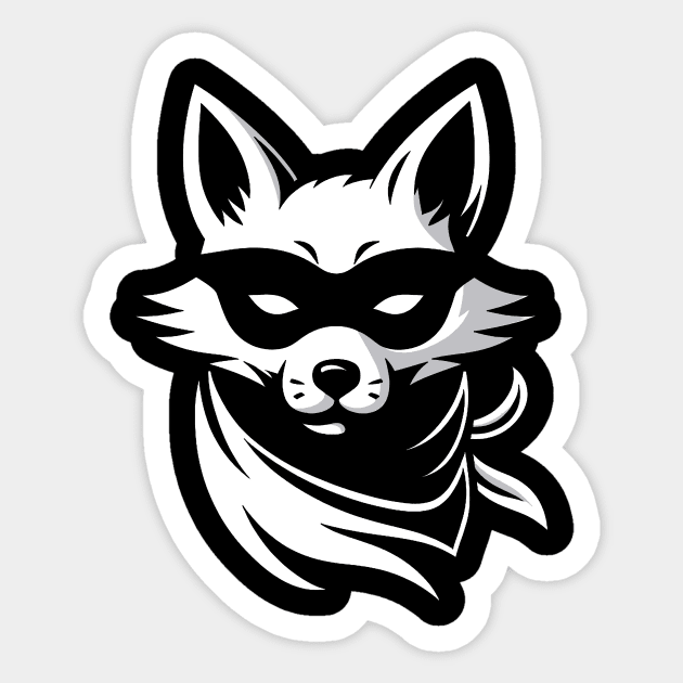 Thieving Fox Sticker by Lovely Animals